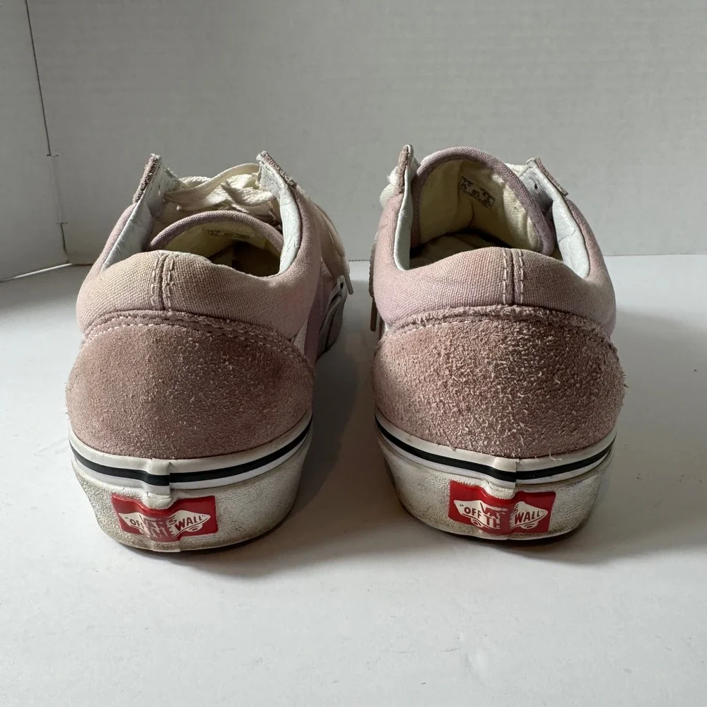 Vans Old Skool Dusty Rose Pink Suede Canvas Sneakers Womens 8.5 Mens 7.0‎